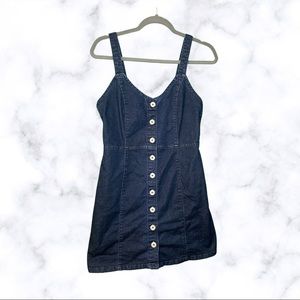 Overall Denim Dress